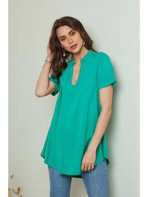 Pure Cotton Bluzka w kolorze zielonym rozmiar: S/M