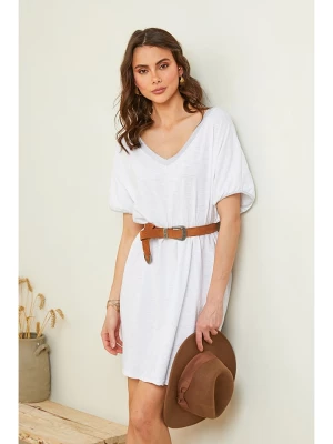 Pure Cotton Sukienka w kolorze białym rozmiar: S/M
