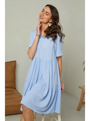 Pure Cotton Sukienka w kolorze błękitnym rozmiar: S/M
