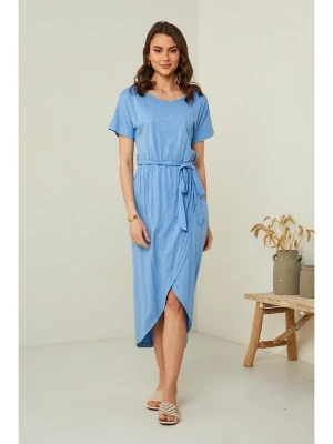 Pure Cotton Sukienka w kolorze błękitnym rozmiar: S/M