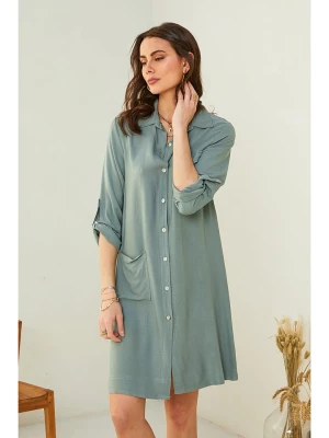 Pure Cotton Sukienka w kolorze khaki rozmiar: L/XL