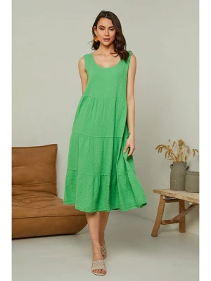Pure Cotton Sukienka w kolorze zielonym rozmiar: S/M