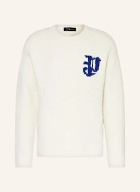 Purple Brand Sweter Z Dodatkiem Alpaki weiss