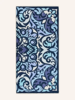 Purschoen Jedwabna Chusta Mandala blau