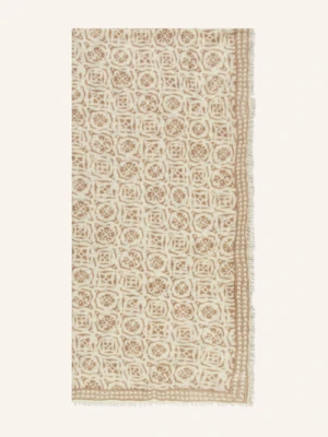Purschoen Kaszmirowy Szal Kaleidoskop beige