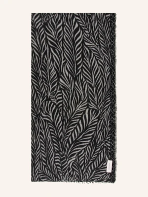 Purschoen Kaszmirowy Szal Leafgarden schwarz