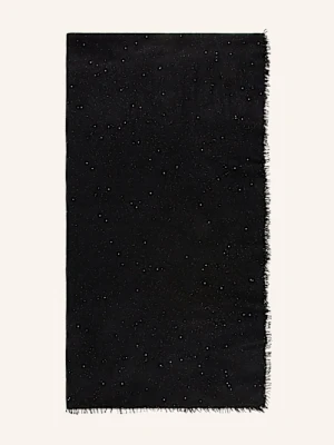 Purschoen Kaszmirowy Szal Z Cekinami schwarz