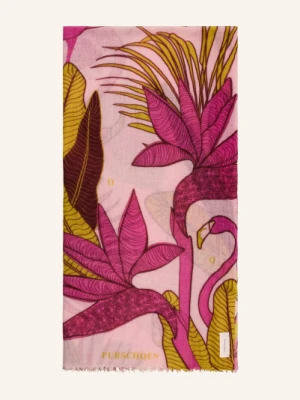 Purschoen Szal Z Kaszmiru Flamingo rosa