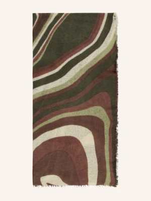 Purschoen Szal Z Kaszmiru Hypno Garden gruen