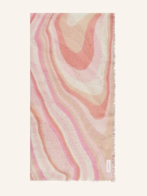 Purschoen Szal Z Kaszmiru Hypno Garden rosa