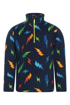 Pursuit -  dziecięcy polar z nadrukiem i zamkiem błyskawicznym - Bright Yellow Mountain Warehouse