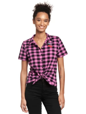 Pussy Deluxe Bluzka w kolorze różowo-czarnym rozmiar: S