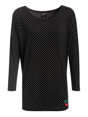 Pussy Deluxe Koszulka "Little Dots" w kolorze czarnym rozmiar: S