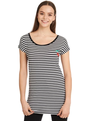 Pussy Deluxe Koszulka "Stripes" w kolorze czarno-białym rozmiar: XL