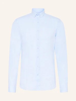 q1 Manufaktur Koszula Extra Slim Fit Z Lnu blau