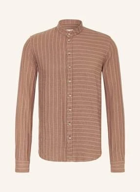 q1 Manufaktur Koszula Extra Slim Fit Ze Stójką braun