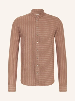 q1 Manufaktur Koszula Extra Slim Fit Ze Stójką braun