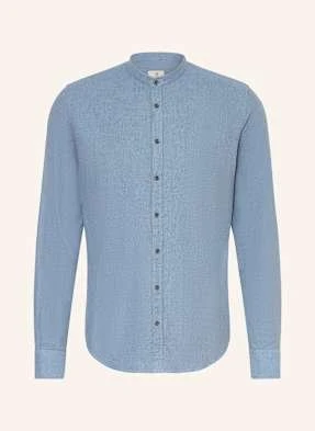 q1 Manufaktur Koszula Regular Fit Ze Stójką blau