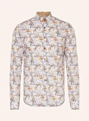 q1 Manufaktur Koszula Slim Relaxed Fit Z Lnem weiss
