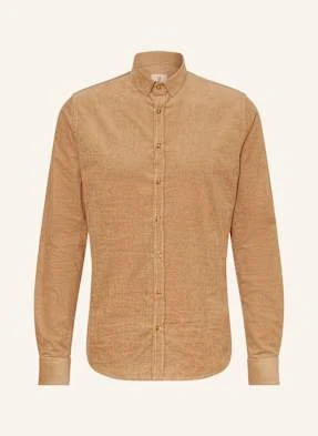 q1 Manufaktur Koszula Sztruksowa Extra Slim Fit braun