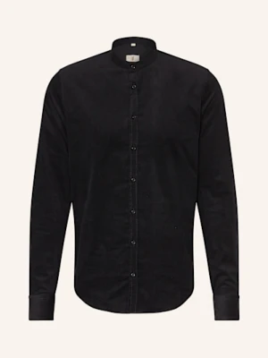 q1 Manufaktur Koszula Sztruksowa Regular Fit Ze Stójką schwarz