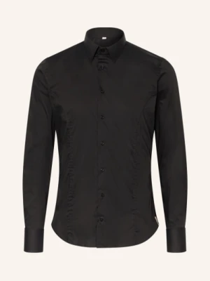 q1 Manufaktur Koszula Walter Slim Fit schwarz