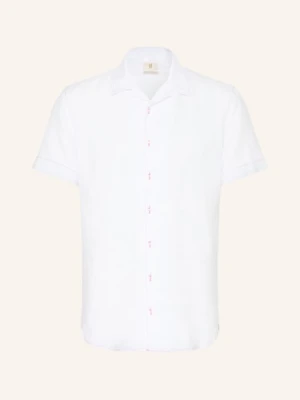 q1 Manufaktur Koszula Wypoczynkowa Olly Slim Relaxed Fit Z Lnu weiss
