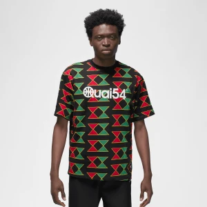 Jordan Quai 54 Short Sleeve All Over Print T-Shirt mężczyźni T-Shirty i Polo biały rozmiar Odzież