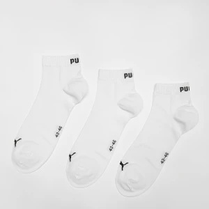 PUMA 3 PACK - Quarter Sock uniseks Skarpety biały rozmiar Odzież