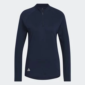 Quarter-Zip Long Sleeve Golf Polo Shirt Adidas