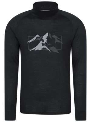 Koszulka termiczna z długim rękawem Quest Merino z nadrukiem - Black Mountain Warehouse