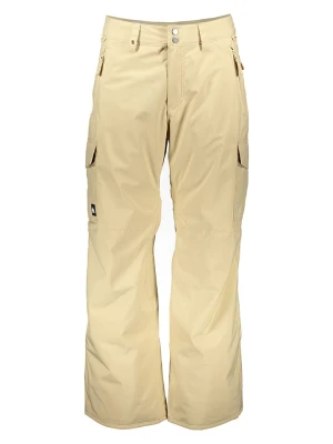 Quicksilver Spodnie narciarskie "Porter" w kolorze beżowym rozmiar: M