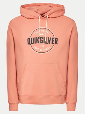 Quiksilver Bluza Circle Up Hoodie EQYSF03151 Pomarańczowy Regular Fit