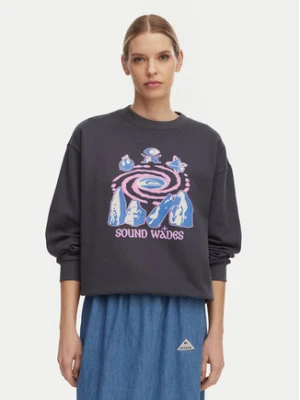 Quiksilver Bluza EQWFT03188 Szary Oversize