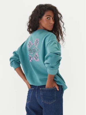 Quiksilver Bluza EQWFT03188 Zielony Oversize