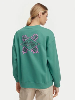 Quiksilver Bluza EQWFT03188 Zielony Oversize
