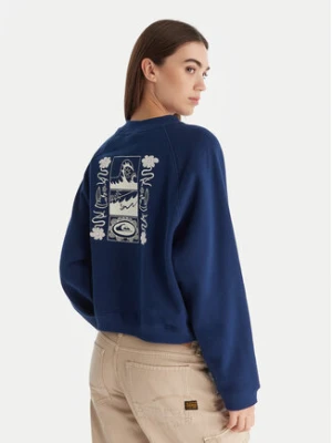 Quiksilver Bluza Graphic Crew EQWFT03198 Granatowy Regular Fit