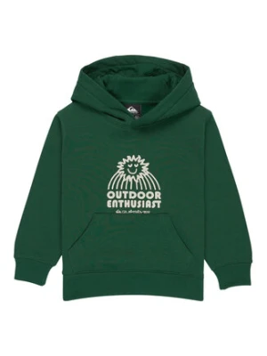 Quiksilver Bluza Graphics EQKFT03406 Zielony Regular Fit