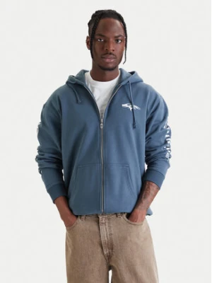 Quiksilver Bluza Old English EQYFT05156 Niebieski Oversize