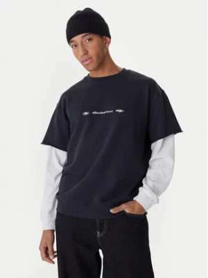 Quiksilver Bluza Openbar Crew EQYFT05154 Czarny Oversize