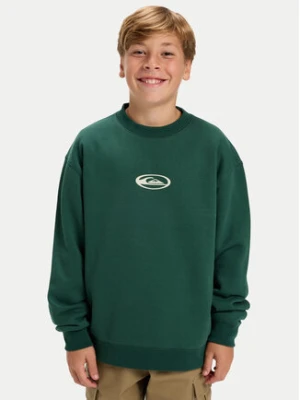 Quiksilver Bluza Salt Water Graphic EQBFT03960 Zielony Regular Fit