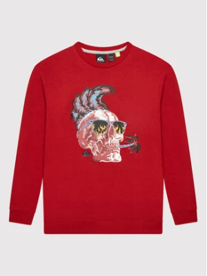 Quiksilver Bluza Smoke EQBFT03791 Czerwony Regular Fit