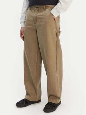 Quiksilver Jeansy Mercury Straight Out EQYNP03325 Beżowy Wide Leg