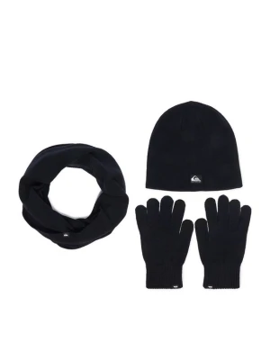 Quiksilver Komplet czapka, komin i rękawiczki CWBEO-QS-SM346-002-AW26 Granatowy