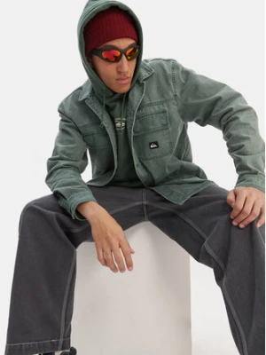 Quiksilver Koszula jeansowa Mohab Washed Twill EQYWT04654 Zielony Oversize