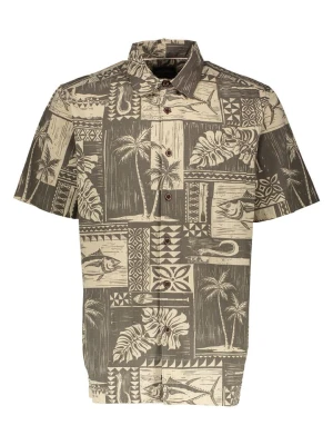 Quiksilver Koszula "Tuna Palm" - Regular fit - w kolorze beżowym rozmiar: S