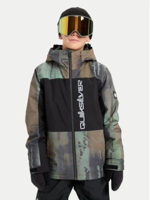 Quiksilver Kurtka snowboardowa Side Hit Block EQBTJ03218 Khaki Regular Fit