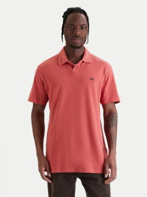 Quiksilver Polo Mw Pique Polo EQYKT04392 Bordowy Regular Fit