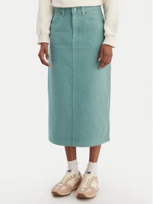 Quiksilver Spódnica jeansowa Mason EQWWK03027 Turkusowy Regular Fit