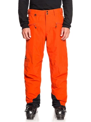 Quiksilver Spodnie narciarskie "Boundry" w kolorze pomarańczowym rozmiar: S